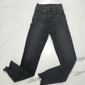 American Eagle skinny black wash jeans jeggings